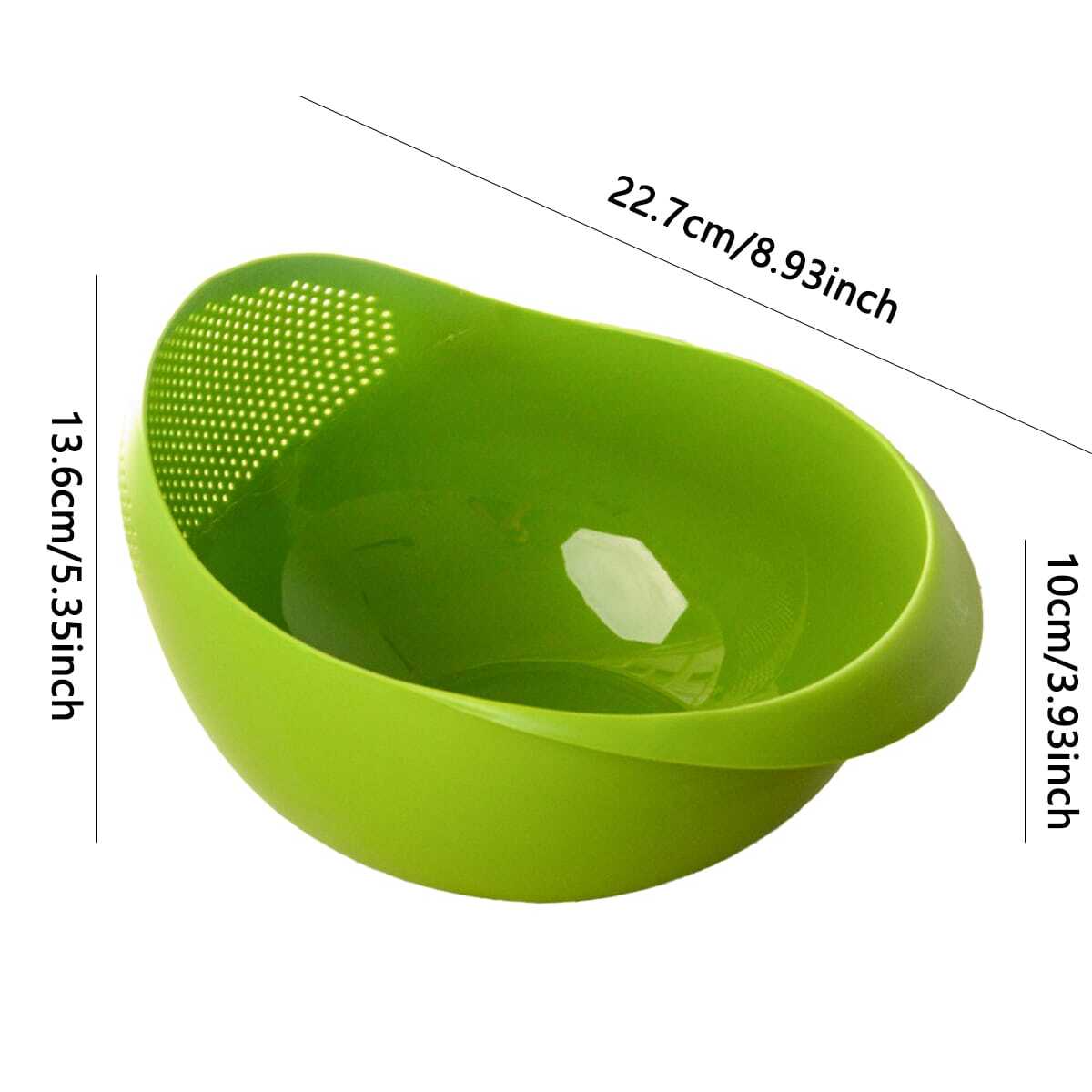 Large Rice Basin Rice Sieve, Basket Rice Washer for Kitchen Drainage, Household Rice Basket