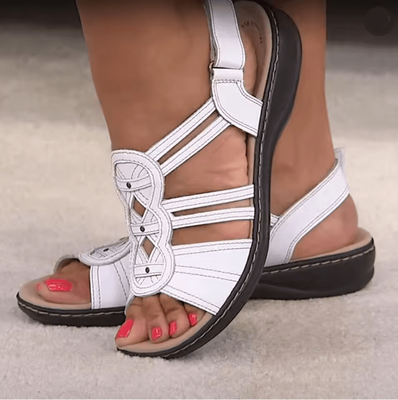 Bohemian Floral Wedge Sandals For Women Comfortable Platform Outdoor Slip Ons 1