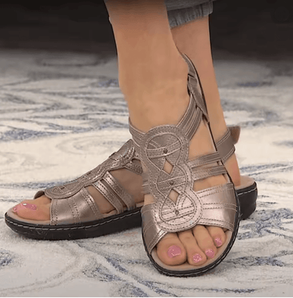 Bohemian Floral Wedge Sandals For Women Comfortable Platform Outdoor Slip Ons 4
