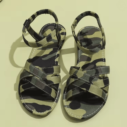 Lightweight Elastic Band Flat Sandals Women Spring Summer Casual Comfort 3
