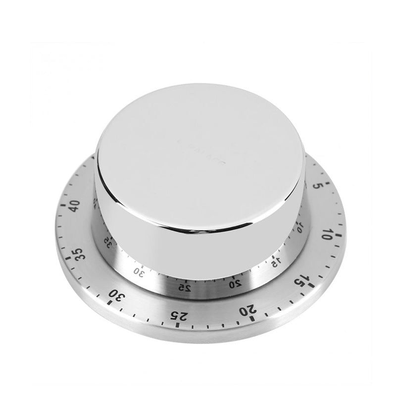 Stainless Steel Mechanical Alarm Clock Kitchen Timer, Magnetic Baking Reminder, Time Management Timer Tool