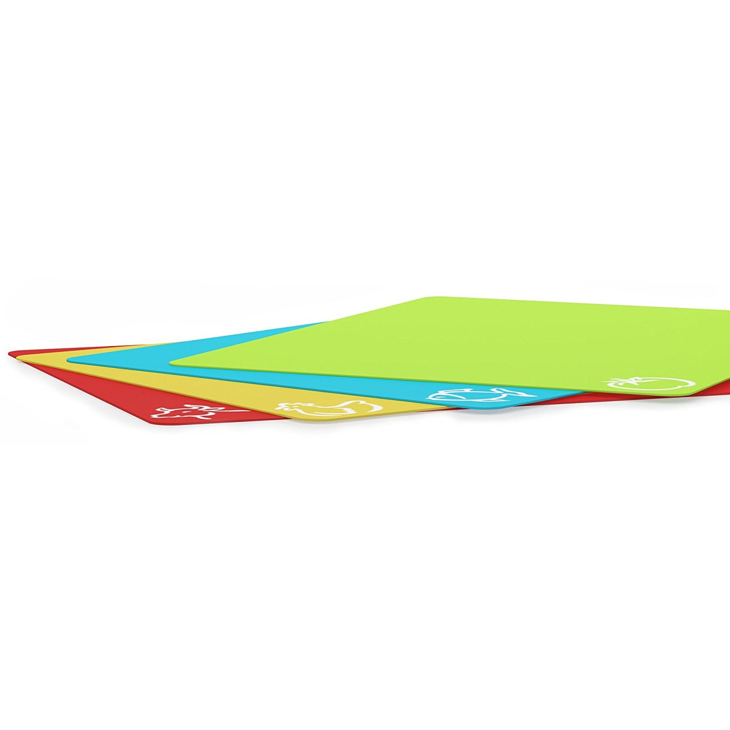 Flexible Nonslip Chopping Block Cutting Mats Kitchen Tools With Food Icons Plastic Cutting Board Se 3