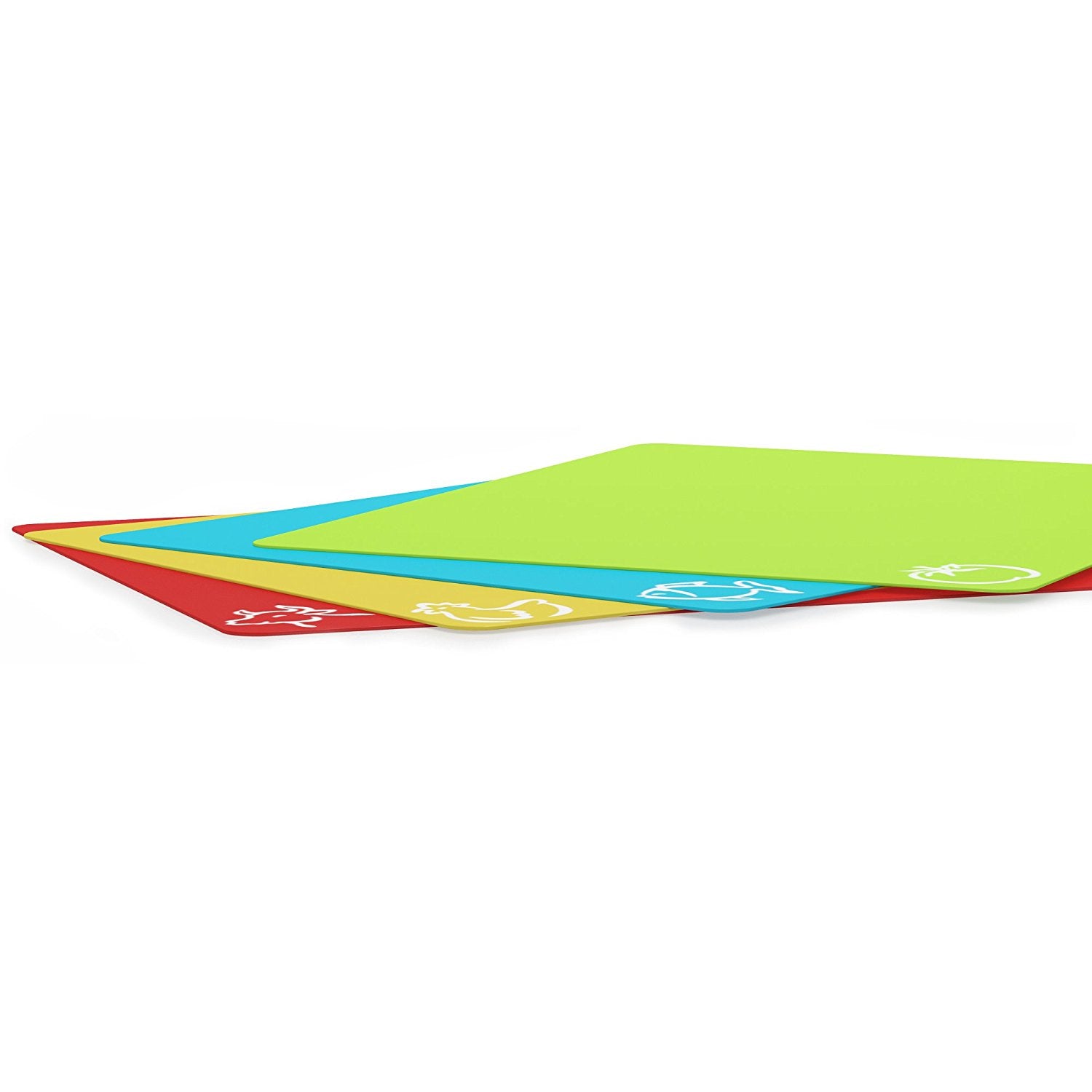 Flexible Nonslip Chopping Block Cutting Mats Kitchen Tools With Food Icons Plastic Cutting Board Se 3