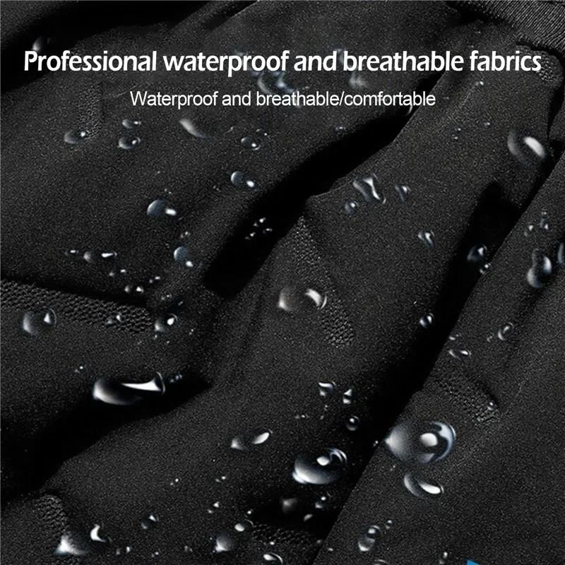Men Thermal Fleece Sweatpants Lambswool Lined Windproof Warm Outdoor Pants 4