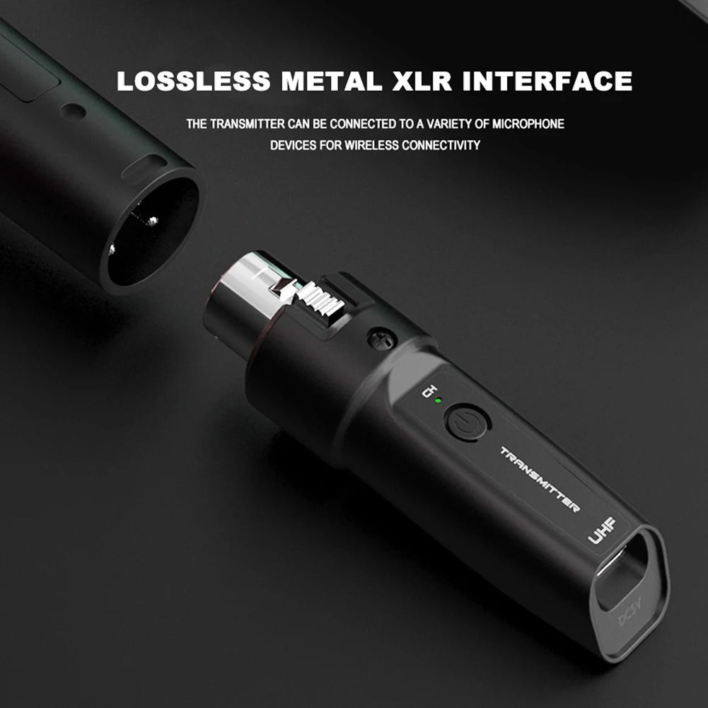 Wireless Microphone Converter  XLR Transmitter  Receiver For Audio Mixers And Electric Guitars 2