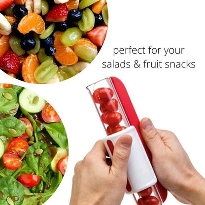 Tomato Grape And Cherry Fruit And Vegetable Slicer  Quick Kitchen Tool 2