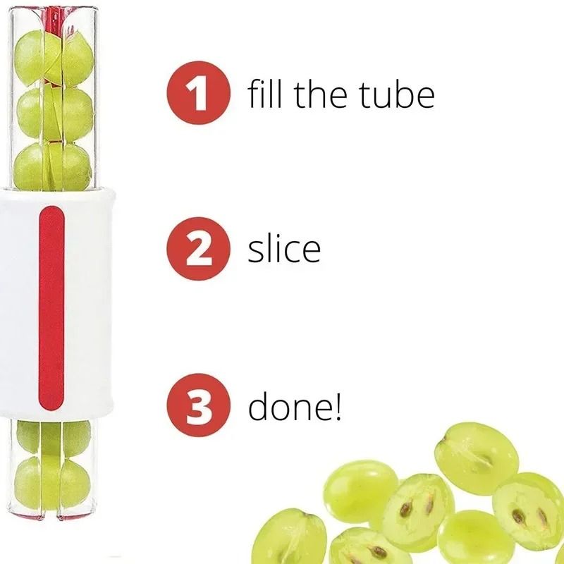 Tomato Grape And Cherry Fruit And Vegetable Slicer  Quick Kitchen Tool 3