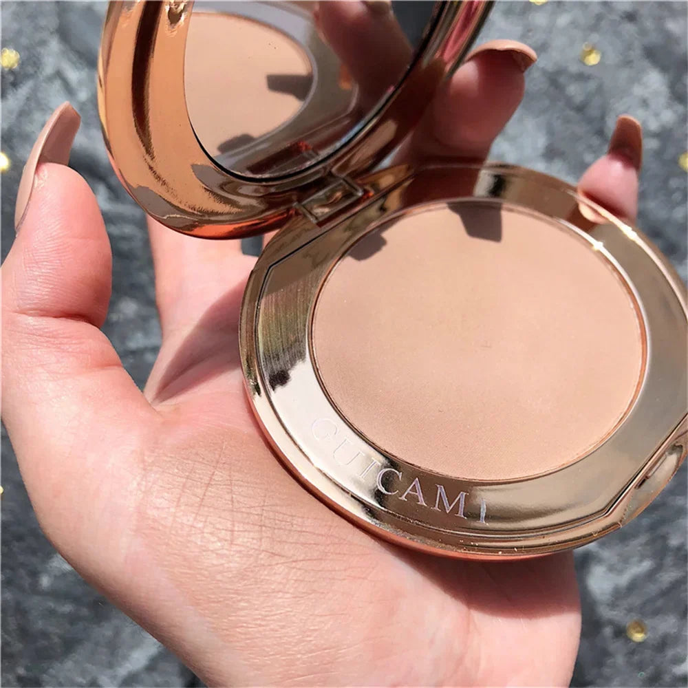Contour Palette with Mirror, Shadow Powder Bronzer, Three-Dimensional Nose Shadow, Repair Powder Facial Concealer