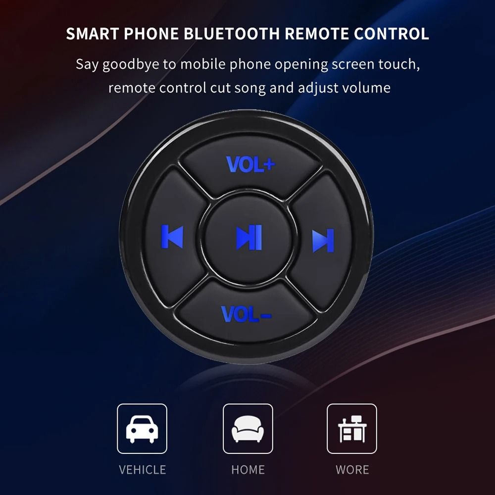 Wireless Bluetooth 50 Remote Media Button For Car Bike And Motorcycle 2
