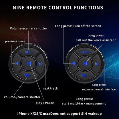 Wireless Bluetooth 50 Remote Media Button For Car Bike And Motorcycle 3