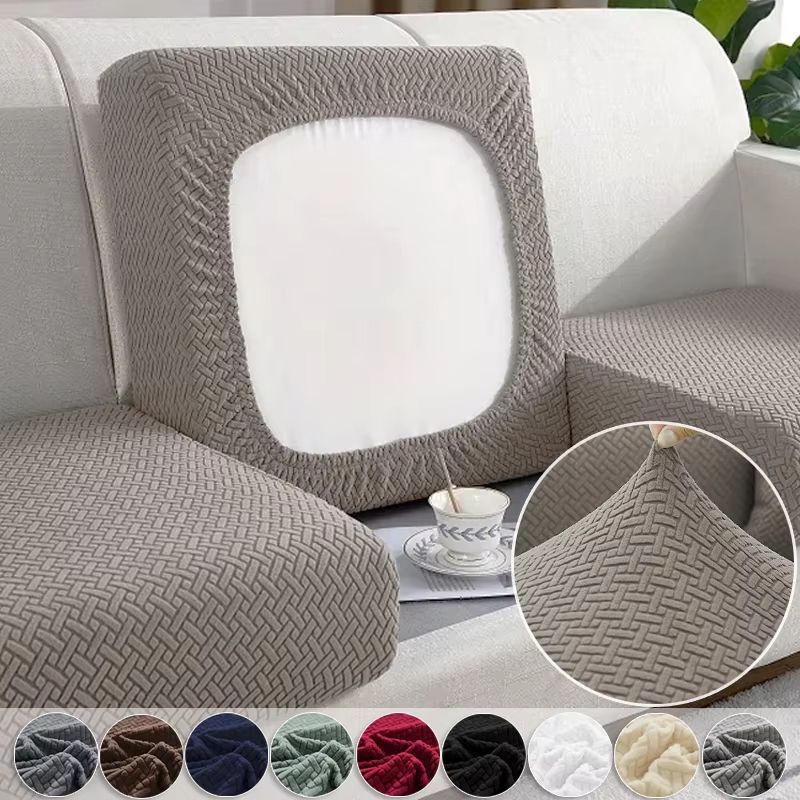 Thick Jacquard Elastic Sofa Seat Cover Protector
