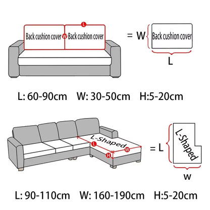 Thick Jacquard Elastic Sofa Seat Cover Protector 3