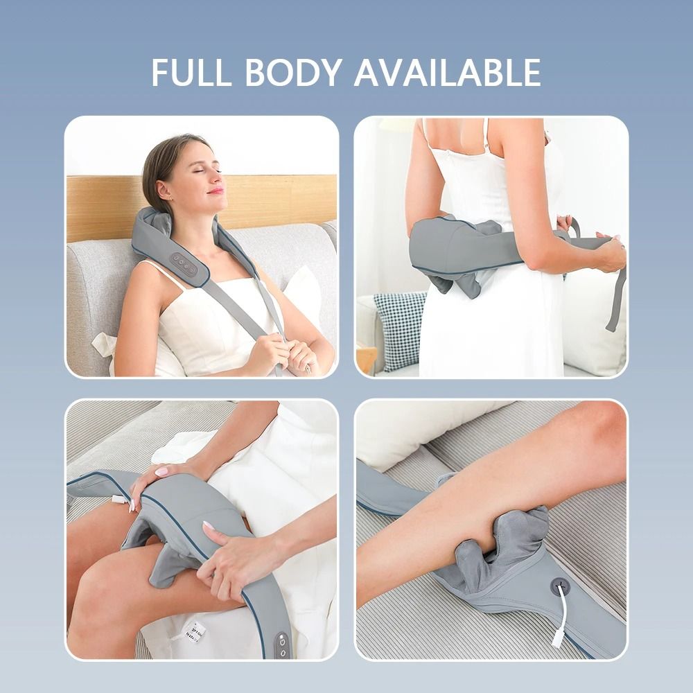 Wireless Neck And Shoulder Massager With Heat And 26W Kneading Power 3