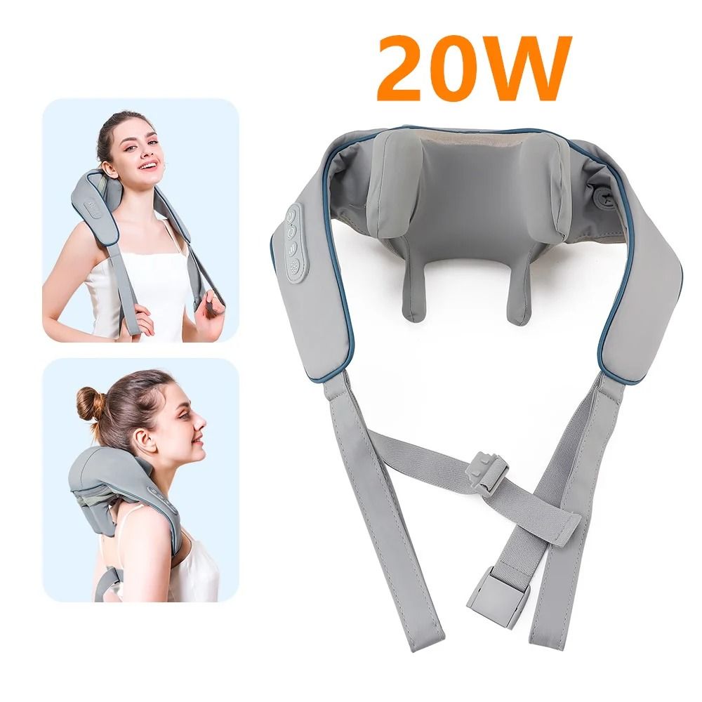 Wireless Neck And Shoulder Massager With Heat And 26W Kneading Power 10