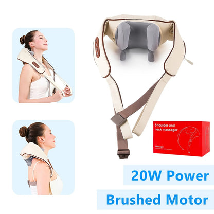 Wireless Neck And Shoulder Massager With Heat And 26W Kneading Power 11