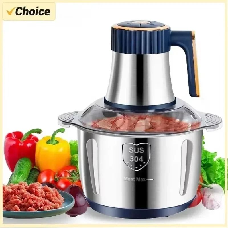 Electric Meat Grinder And Food Chopper With 5L Stainless Steel Bowl 1