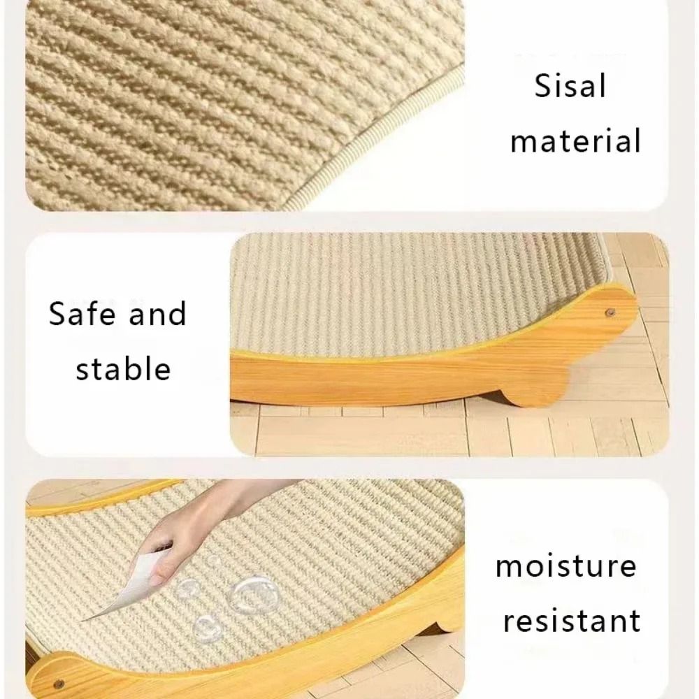 Cat Scratching Bed And Detachable Scratch Pad Combo 5