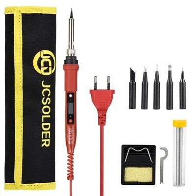 Digital LCD Soldering Iron Repair Kit Adjustable Temperature 80W 12