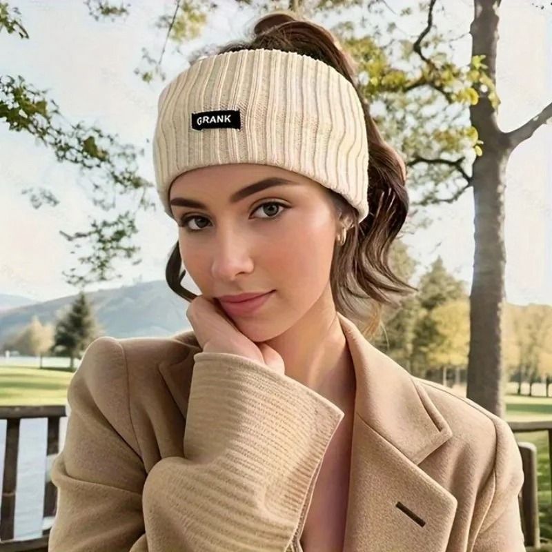 Warm Knitted Winter Headband For Women  Soft Elastic Wide Hair Wrap 2