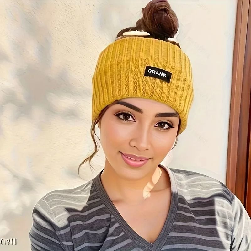 Warm Knitted Winter Headband For Women  Soft Elastic Wide Hair Wrap 8