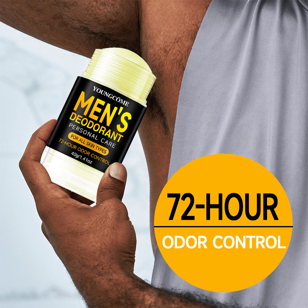 Long Lasting Men Sandalwood Deodorant Stick Anti Sweating Keep Drying, Odor Control, Underarm Refresh, Gift for Him