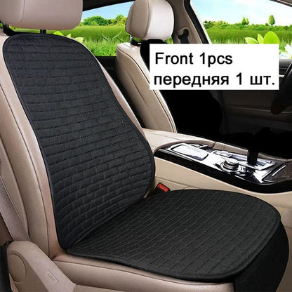 Flax Car Seat Cushion Pad  Breathable Auto Seat Protector For Front Or Rear Seats 9