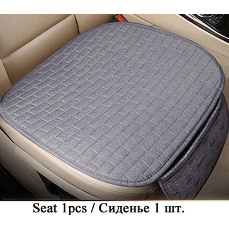 Flax Car Seat Cushion Pad  Breathable Auto Seat Protector For Front Or Rear Seats 28