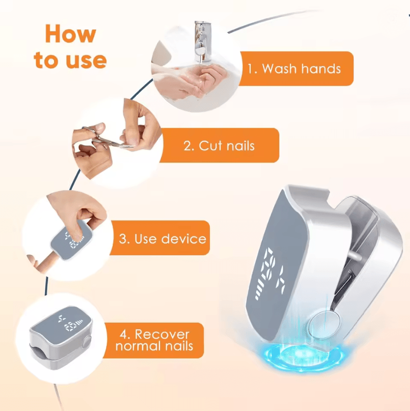 Portable Laser Nail Fungus Treatment Device For Toenail And Fingernail Cleaning 3