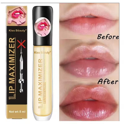 Fast Volumising Lip Plumper Serum, Dermal Lip Volume Boost, Sexy Lip Oil Gloss Increase, Hydrating Lip Care Treatment