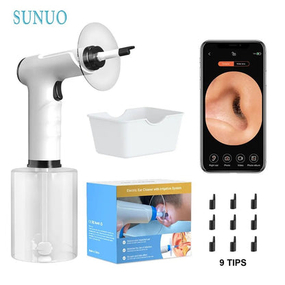 Electric Ear Cleaner Kit With Adjustable Spray  Safe Ear Wax Removal Irrigation Tool 1