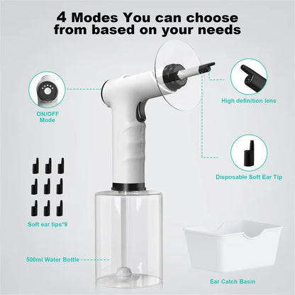 Electric Ear Cleaner Kit With Adjustable Spray  Safe Ear Wax Removal Irrigation Tool 3