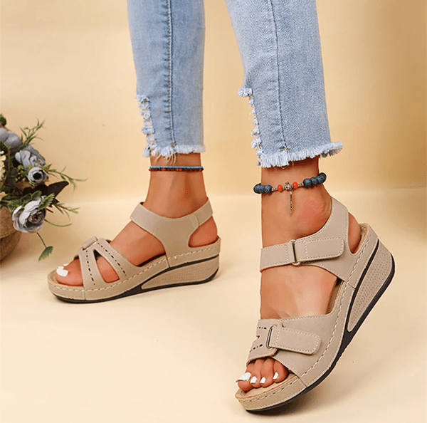 SlipOn Open Toe Casual Sandals For Women Comfortable Party Walking Shoes 1