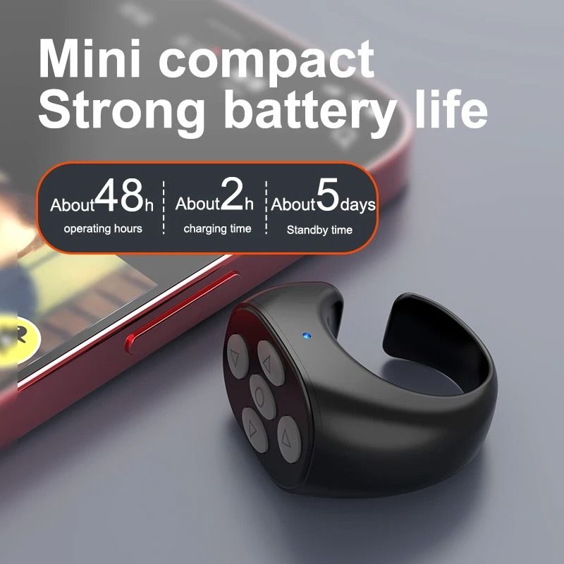 Bluetooth Selfie Ring Remote Controller For Smartphones 4