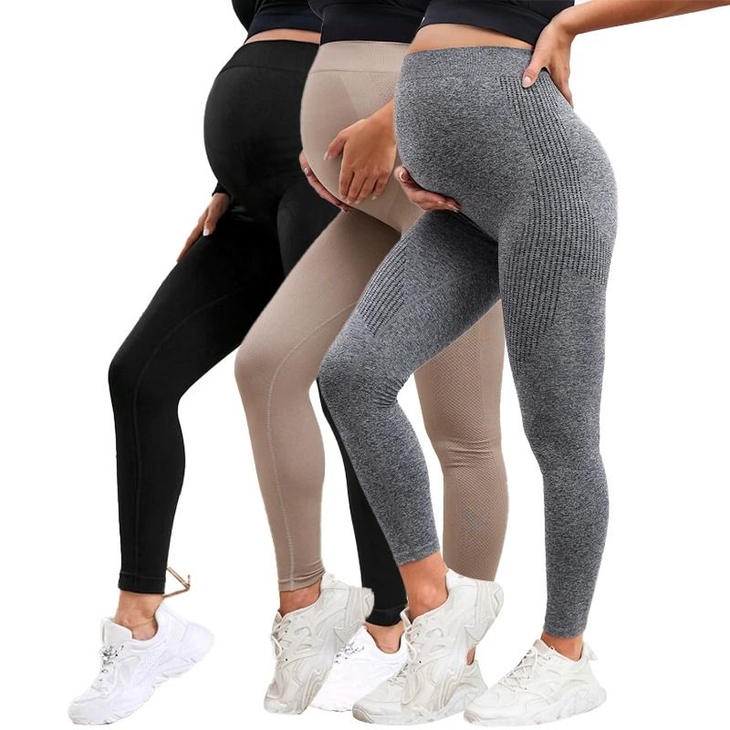 High Waist Maternity Leggings for Pregnant Women with Belly Support Fitness Shapewear