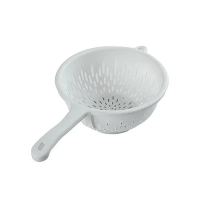Plastic Sink Water Filter Drainer Basket, Food Washing Colander Bowl, Vegetable Strainer with Handle