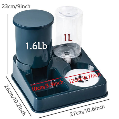 Automatic Pet Feeder And Water Dispenser Set Gravity Food And Water Station For Cats And Small Dogs 1
