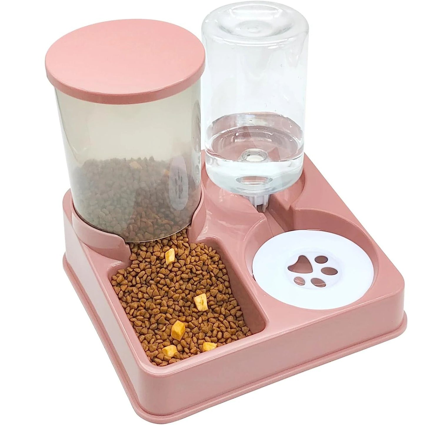 Automatic Pet Feeder And Water Dispenser Set Gravity Food And Water Station For Cats And Small Dogs 8