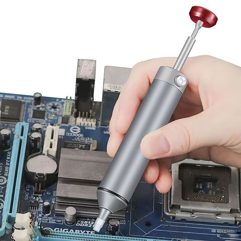 Aluminum Desoldering Pump Solder Sucker Pen Vacuum Tool For Repair 1