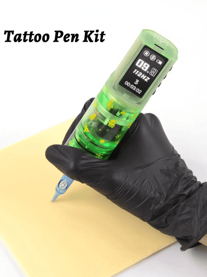 Poseidon Wireless Tattoo Pen Kit Complete Beginner Tattoo Machine Set 2