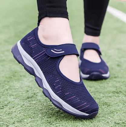Womens Breathable Mesh Platform Sneakers Lightweight Casual Walking Shoes