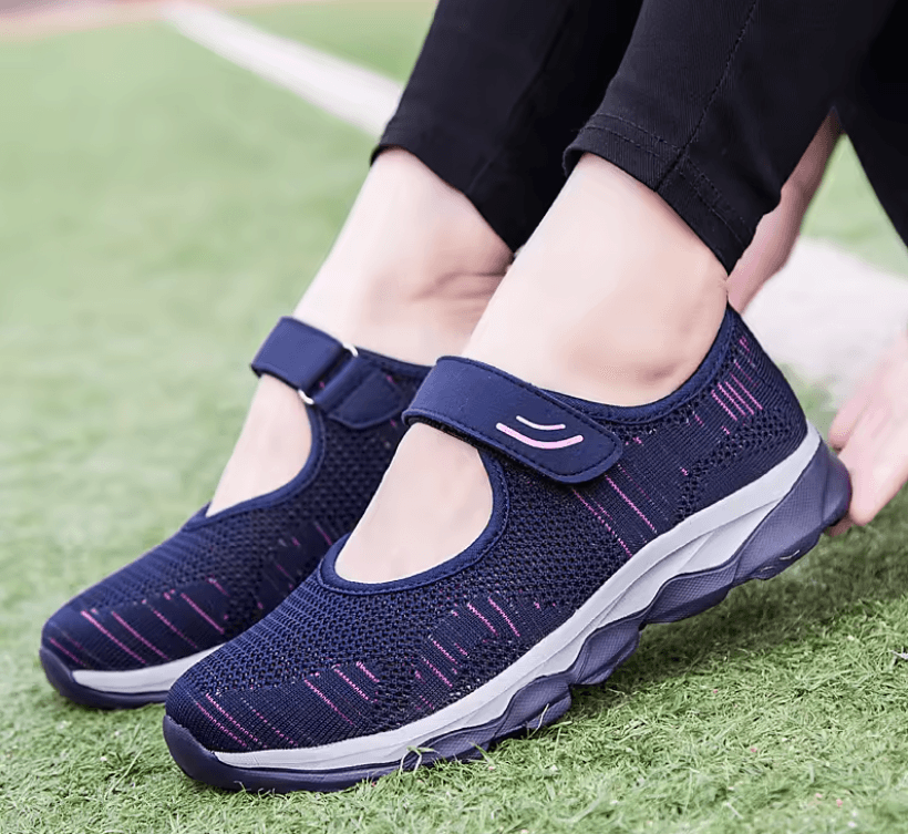 Womens Breathable Mesh Platform Sneakers Lightweight Casual Walking Shoes 1