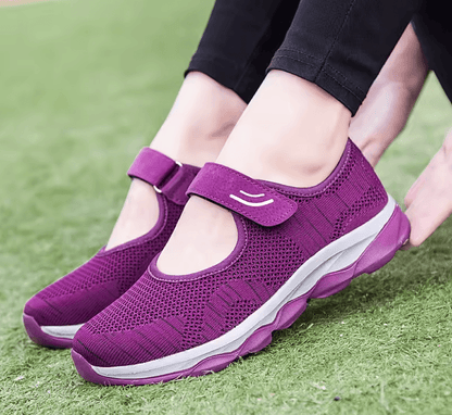 Womens Breathable Mesh Platform Sneakers Lightweight Casual Walking Shoes 2