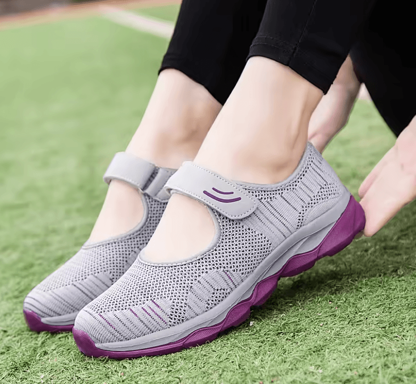 Womens Breathable Mesh Platform Sneakers Lightweight Casual Walking Shoes 3