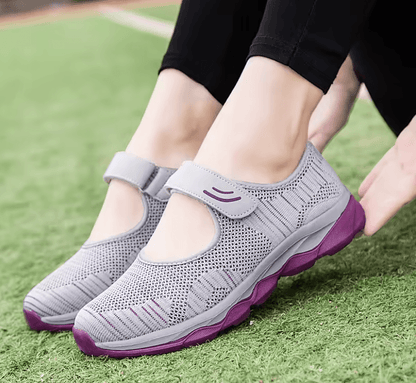 Womens Breathable Mesh Platform Sneakers Lightweight Casual Walking Shoes 3