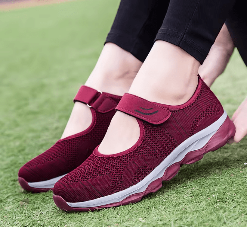 Womens Breathable Mesh Platform Sneakers Lightweight Casual Walking Shoes 4