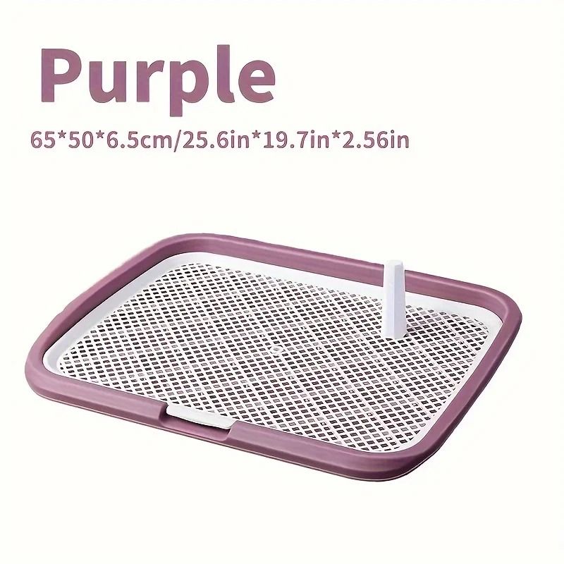 Plastic Dog Potty Training Tray With Removable Net Reusable Puppy Toilet Holder 7