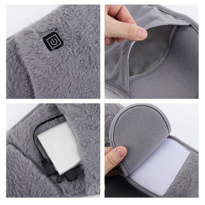 USB Electric Heating Waist Belt For Lumbar Abdominal Pain Relief And Hand Warmer Function 5