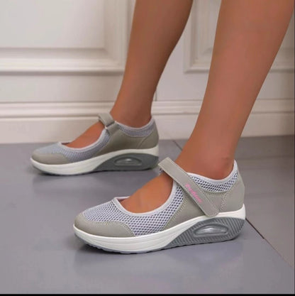 Women Breathable Walking Shoes With Air Cushion Flat Comfortable Casual Sneakers 2