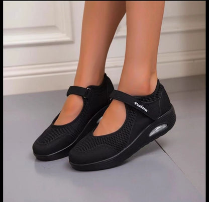 Women Breathable Walking Shoes With Air Cushion Flat Comfortable Casual Sneakers 4