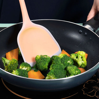 Cooking Utensils Silicone Non-stick Set, Scoop Spatula Turners, Egg Fish Frying Pan Kitchen Tools for Healthy Cooking
